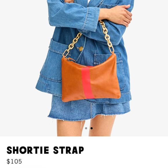 Clare V Shortie Strap Vintage Gold - Picture 2 of 6